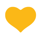 Yellow Heart Emoji - Hangouts / Android Version