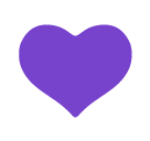 Purple Heart Emoji Icon
