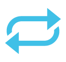 Clockwise Rightwards And Leftwards Open Circle Arrows Emoji - Hangouts / Android Version