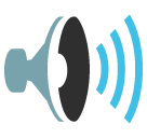 Speaker With Three Sound Waves Emoji - Hangouts / Android Version