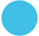 Large Blue Circle Emoji - Hangouts / Android Version