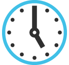 Clock Face Five Oclock Emoji (Google Hangouts / Android Version)