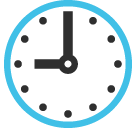 Clock Face Nine Oclock Emoji - Hangouts / Android Version