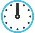 Clock Face Twelve Oclock Emoji - Hangouts / Android Version