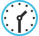 Clock Face One-thirty Emoji - Hangouts / Android Version