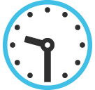 Clock Face Nine-thirty Emoji - Hangouts / Android Version
