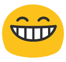 Grinning Face With Smiling Eyes Emoji - Hangouts / Android Version