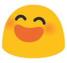 Smiling Face With Open Mouth And Smiling Eyes Emoji - Hangouts / Android Version