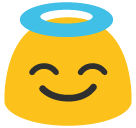 Smiling Face With Halo Emoji - Hangouts / Android Version