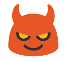 Smiling Face With Horns Emoji - Hangouts / Android Version