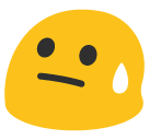 Face With Cold Sweat Emoji - Hangouts / Android Version