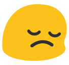 Pensive Face Emoji (Google Hangouts / Android Version)