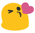 Face Throwing A Kiss Emoji - Hangouts / Android Version