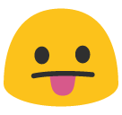Face With Stuck-out Tongue Emoji - Hangouts / Android Version