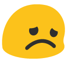 Disappointed Face Emoji (Google Hangouts / Android Version)
