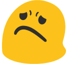 Worried Face Emoji (Google Hangouts / Android Version)