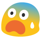 Fearful Face Emoji (Google Hangouts / Android Version)
