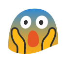 Face Screaming In Fear Emoji - Hangouts / Android Version