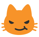 Cat Face With Wry Smile Emoji - Hangouts / Android Version