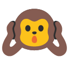 Hear-no-evil Monkey Emoji Icon