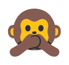Speak-no-evil Monkey Emoji - Hangouts / Android Version