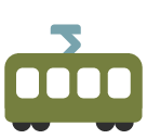 Tram Car Emoji Icon