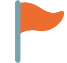 Triangular Flag On Post Emoji - Hangouts / Android Version
