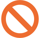 No Entry Sign Emoji - Hangouts / Android Version