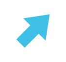 North East Arrow Emoji (Google Hangouts / Android Version)