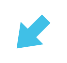 South West Arrow Emoji - Hangouts / Android Version