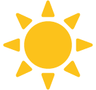 Black Sun With Rays Emoji (Google Hangouts / Android Version)