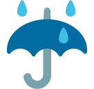 Umbrella With Rain Drops Emoji - Hangouts / Android Version