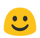 White Smiling Face Emoji - Hangouts / Android Version