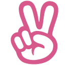 Victory Hand Emoji (Google Hangouts / Android Version)