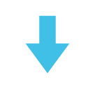 Downwards Black Arrow Emoji (Google Hangouts / Android Version)