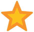 White Medium Star Emoji - Hangouts / Android Version