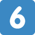 Keycap Digit Six Emoji (Twitter Version)