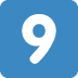 Keycap Digit Nine Emoji (Twitter Version)