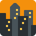 Cityscape At Dusk Emoji (Twitter Version)
