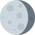Waning Gibbous Moon Symbol Emoji (Twitter Version)