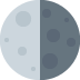 Last Quarter Moon Symbol Emoji (Twitter Version)