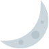 Crescent Moon Emoji (Twitter Version)