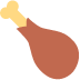 Poultry Leg Emoji (Twitter Version)