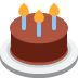 Birthday Cake Emoji (Twitter Version)
