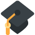 Graduation Cap Emoji (Twitter Version)
