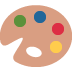 Artist Palette Emoji (Twitter Version)