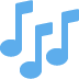 Multiple Musical Notes Emoji (Twitter Version)