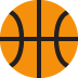 Basketball And Hoop Emoji (Twitter Version)