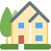 House With Garden Emoji (Twitter Version)