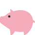 Pig Emoji (Twitter Version)